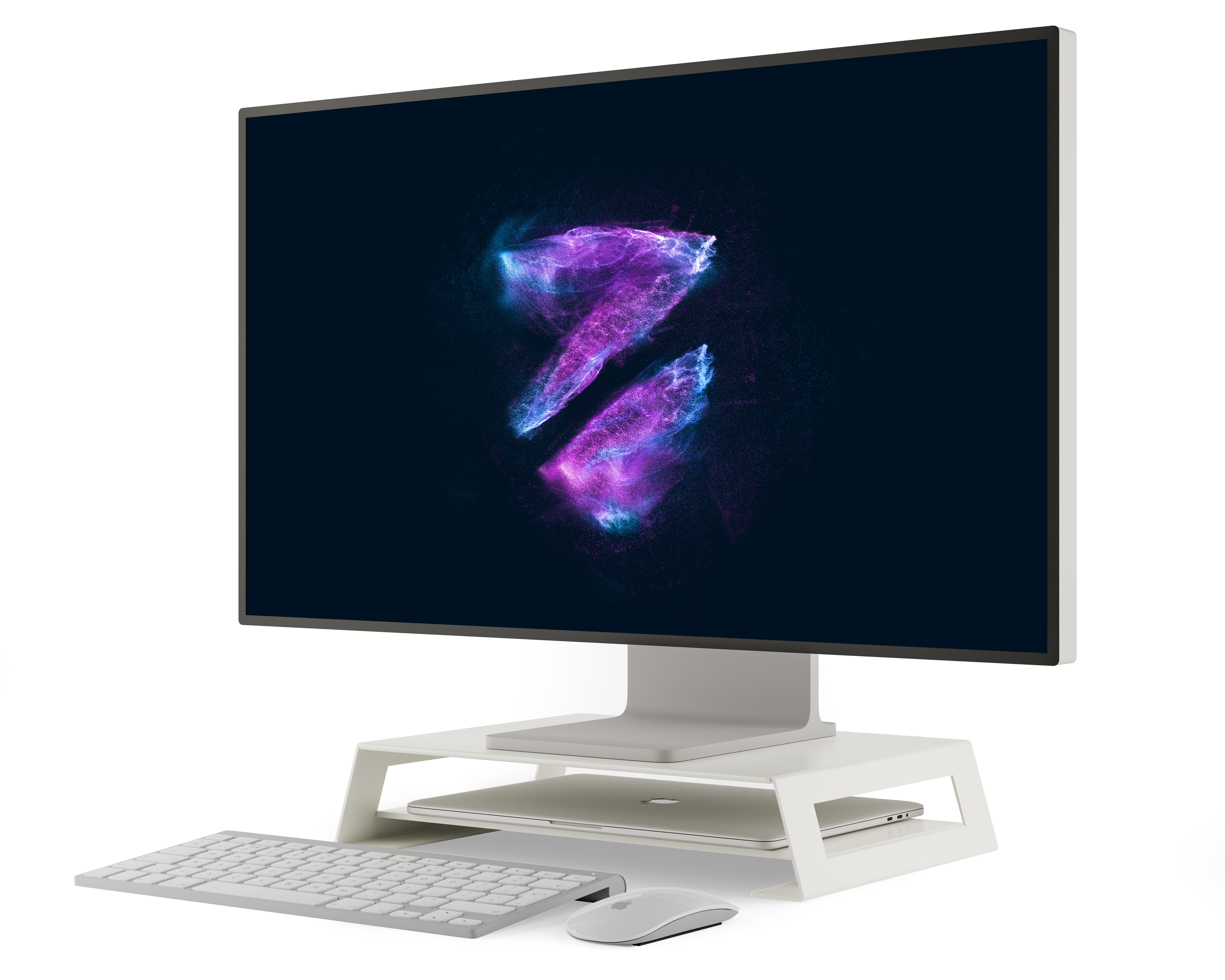 Monitorpodest | Aluminium | White 14 MONITORPODEST P5-Kopie