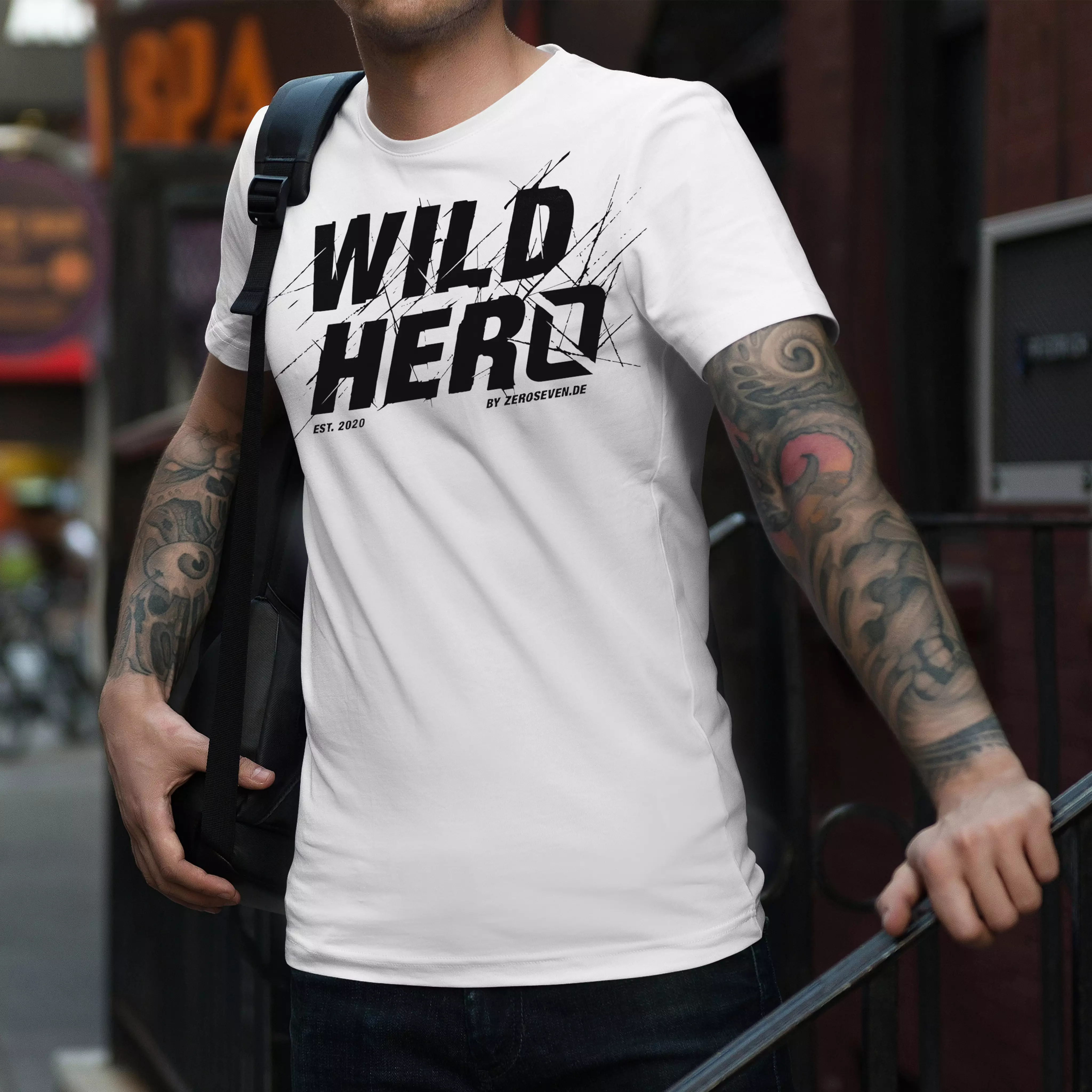 T-Shirt Wildhero | Unisex | Black 06 WILD HERO SHIRT FLAT