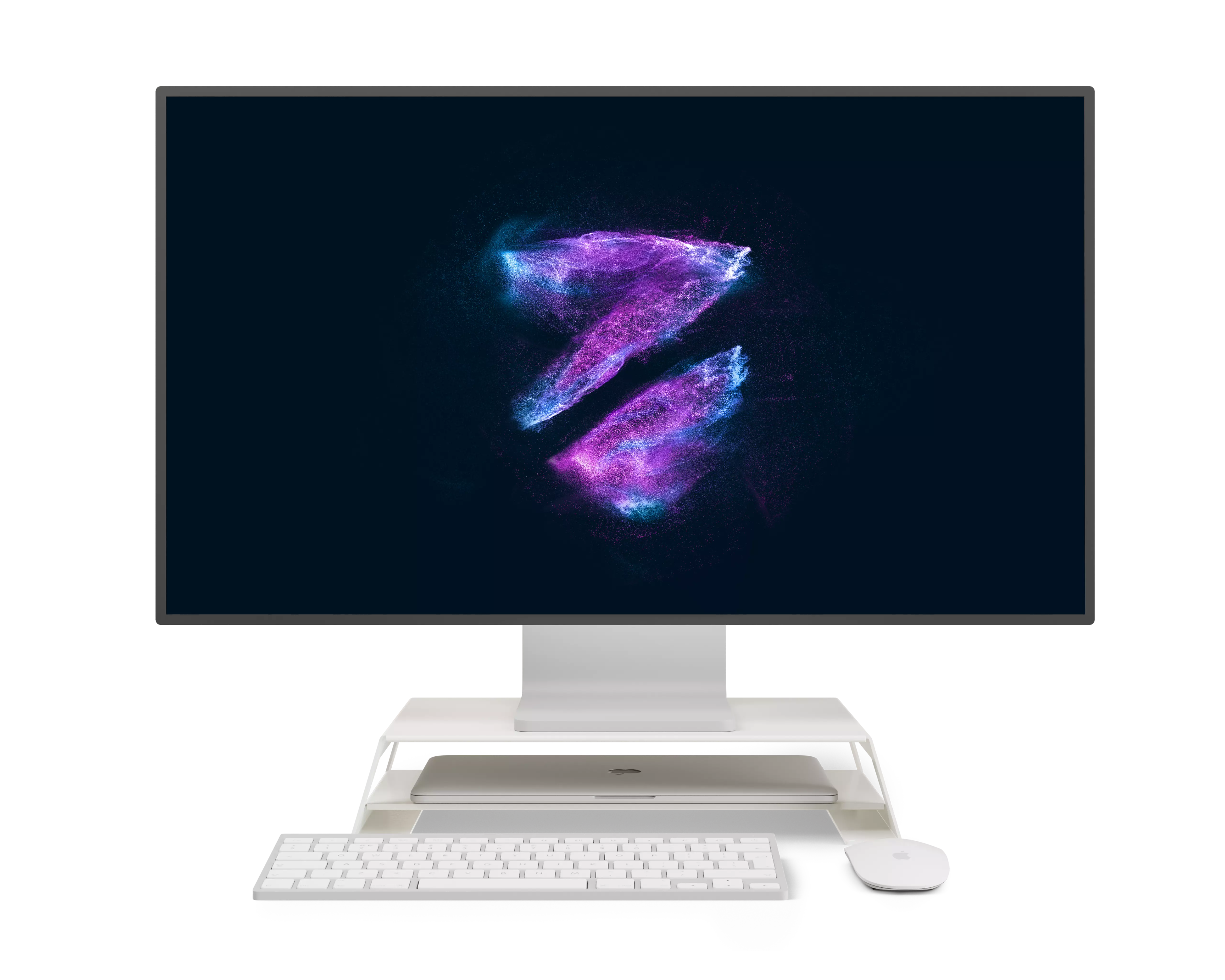 Monitorpodest | Aluminium | White